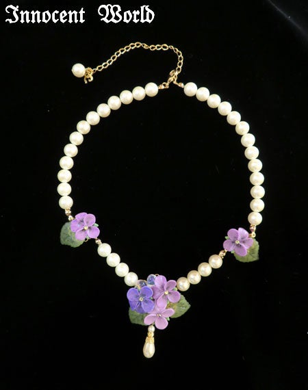 乙女のすみれネックレス