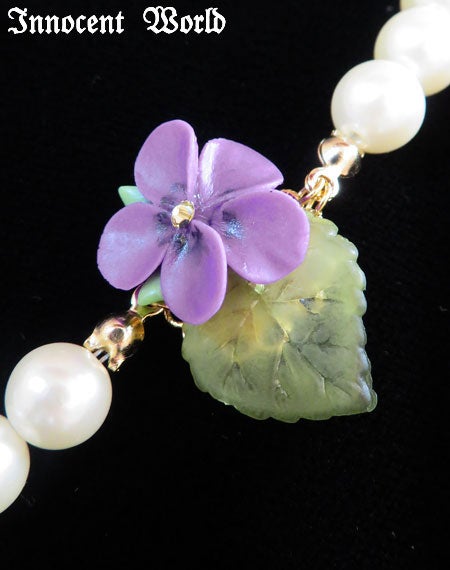 乙女のすみれネックレス
