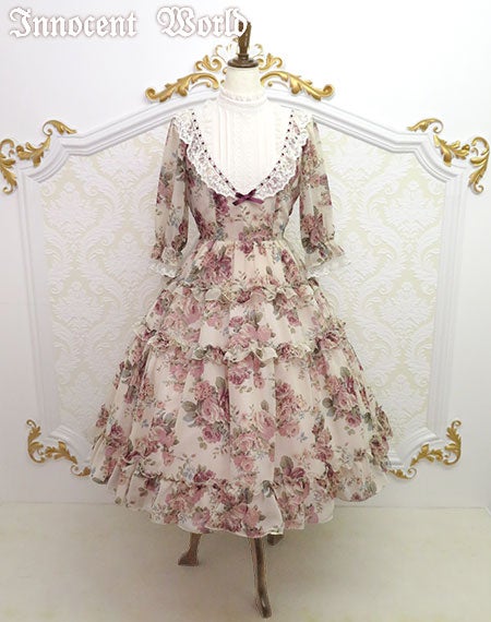 ローズシフォンドレス/付属品お取り外し