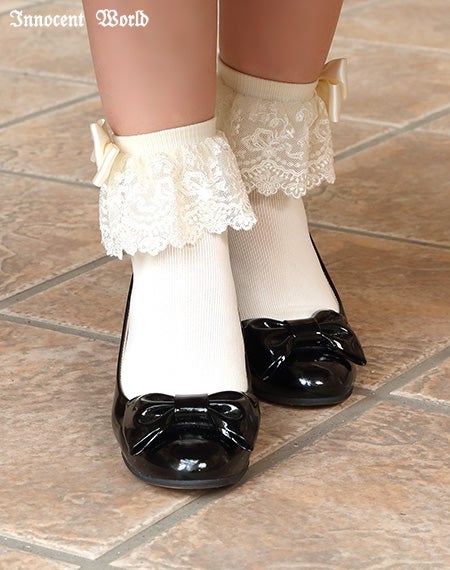 すずらんレースクルー丈ソックス