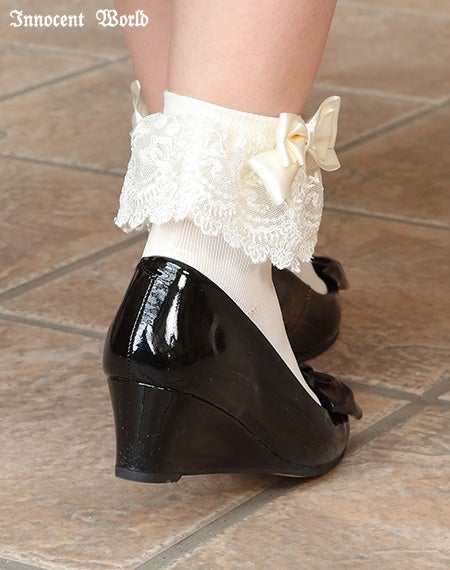 すずらんレースクルー丈ソックス