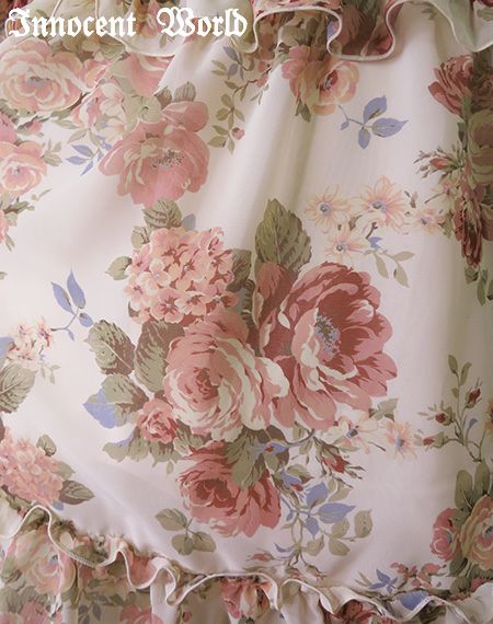 ローズシフォン丸衿ドレス