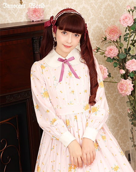 金木犀丸衿ワンピース