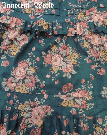 薔薇と苺のクロスリボンジャンパースカート