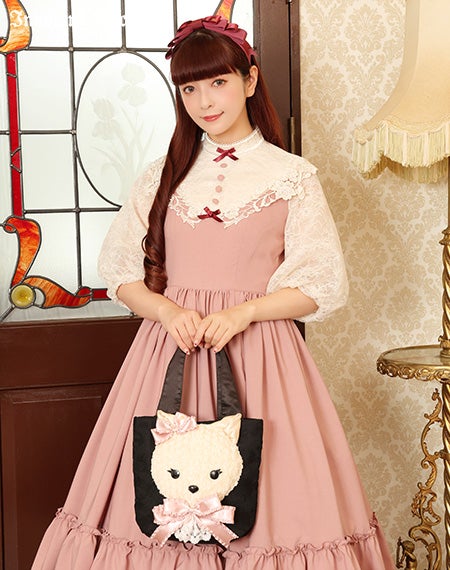 レディクリームキャットバッグ