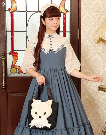 レディクリームキャットバッグ