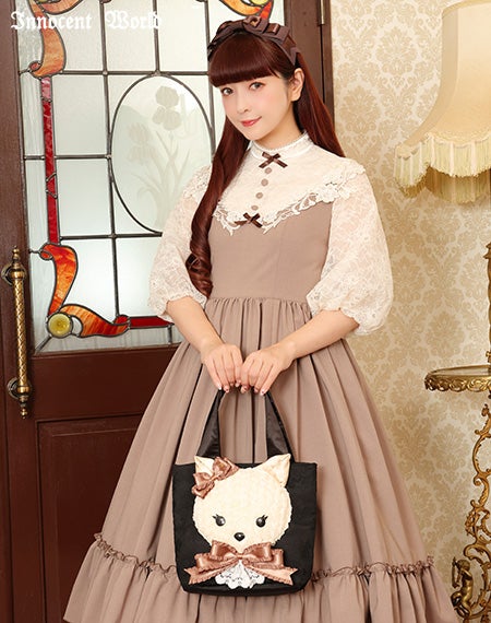 レディクリームキャットバッグ