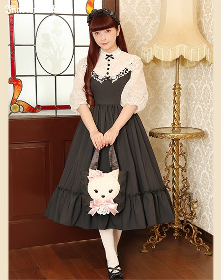 レディクリームキャットバッグ