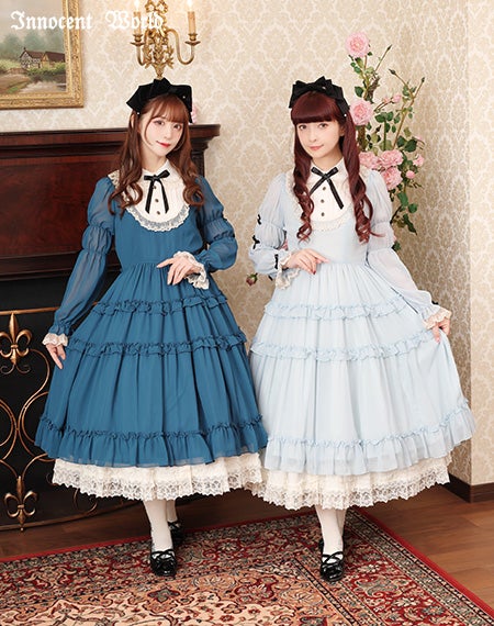 大人アリスシフォンドレス大人アリスシフォンドレス/コーディネート例