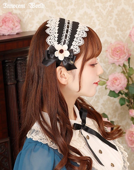 小花レースヘッドドレス