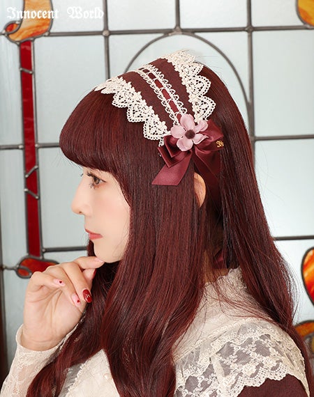 小花レースヘッドドレス