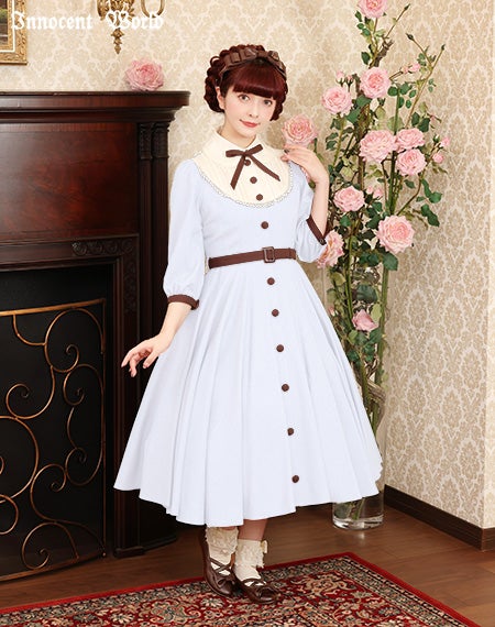 大人アリスフレアーワンピース