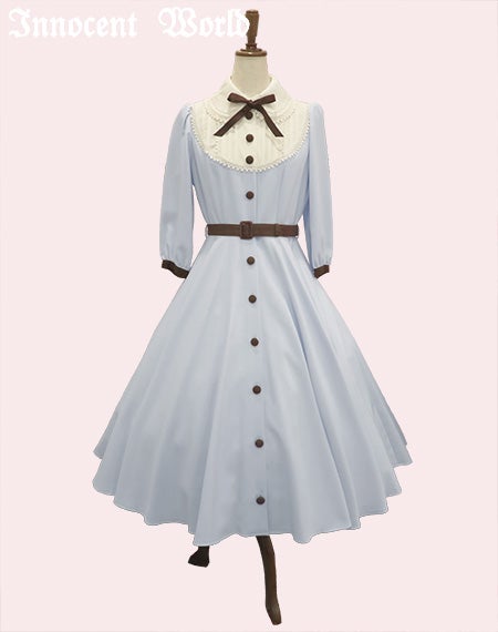 大人アリスフレアーワンピース