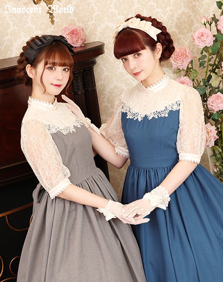 クラシカルローズレースワンピース