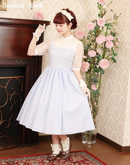 クラシカルローズレースワンピース