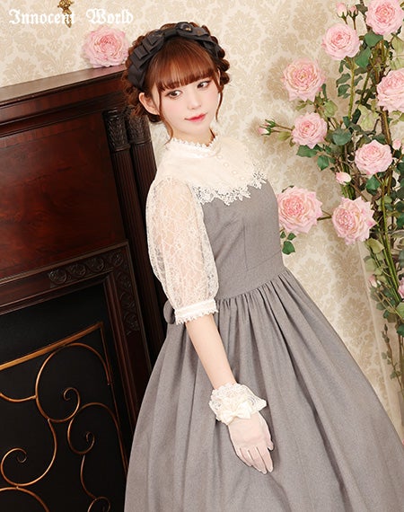 クラシカルローズレースワンピース