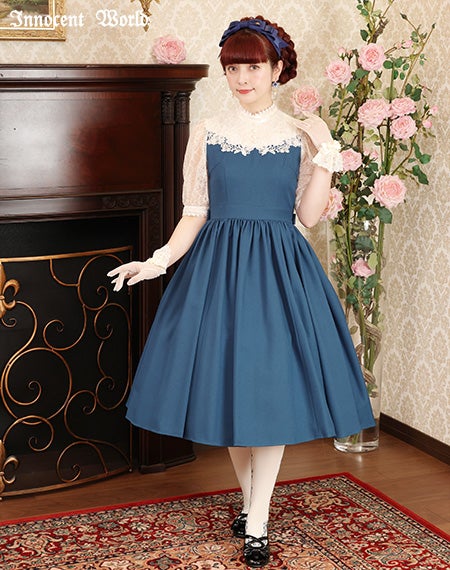 クラシカルローズレースワンピース