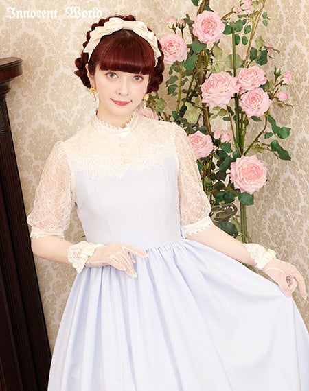 クラシカルローズレースワンピース