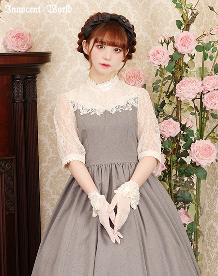 クラシカルローズレースワンピース