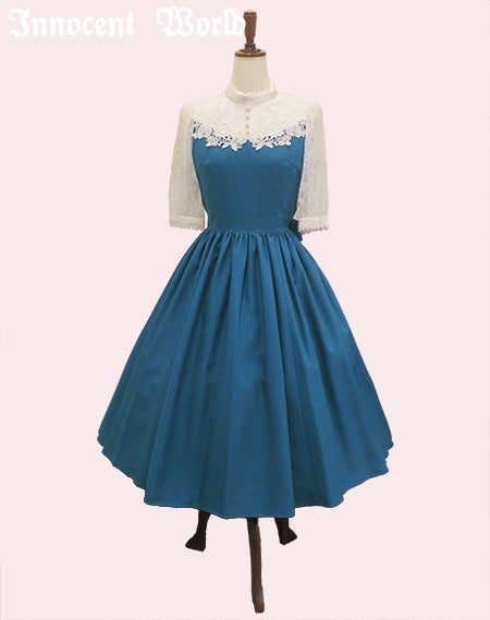 クラシカルローズレースワンピース