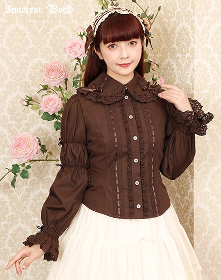 クラシカルリボンブラウス