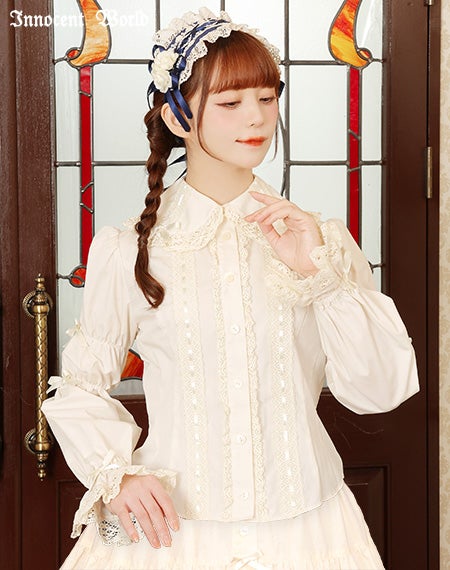 クラシカルリボンブラウス