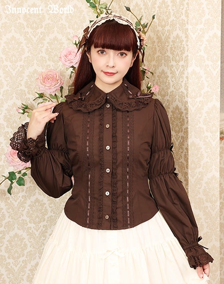 クラシカルリボンブラウス