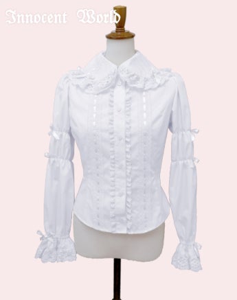 クラシカルリボンブラウス