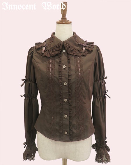 クラシカルリボンブラウス