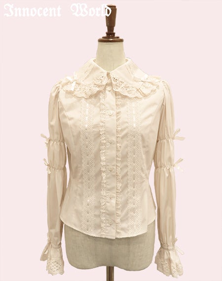 クラシカルリボンブラウス