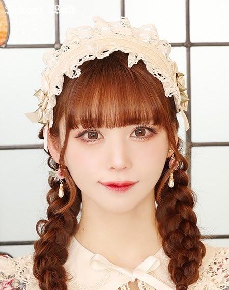 巻きバラヘッドドレス