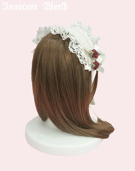 巻きバラヘッドドレス