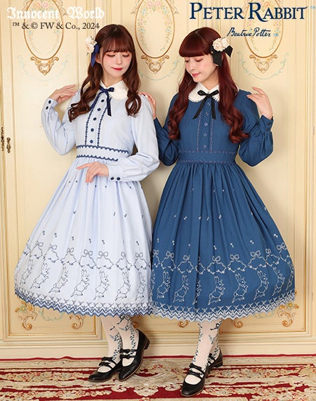 ピーターラビットTM刺繍ワンピース