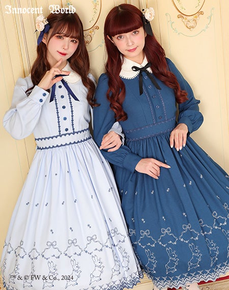 ピーターラビットTM刺繍ワンピース