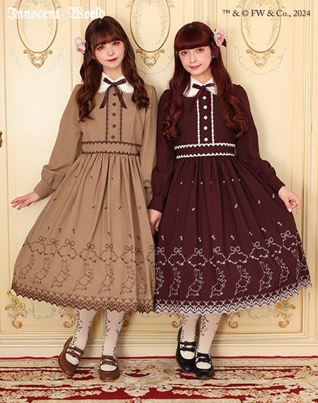 ピーターラビットTM刺繍ワンピース