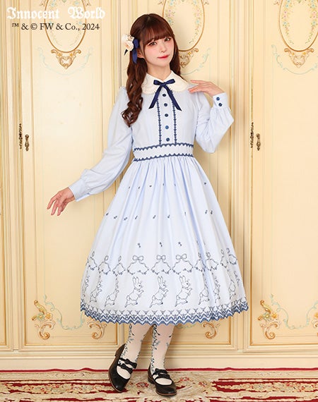 ピーターラビットTM刺繍ワンピース