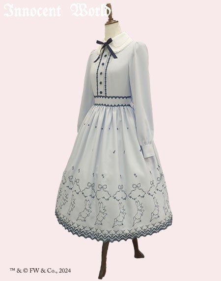 ピーターラビットTM刺繍ワンピース