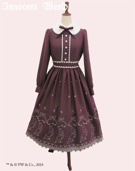 ピーターラビットTM刺繍ワンピース