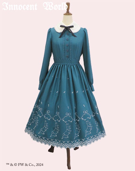 ピーターラビットTM刺繍ワンピース