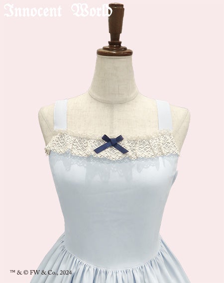 ピーターラビットTM刺繍ジャンパースカート