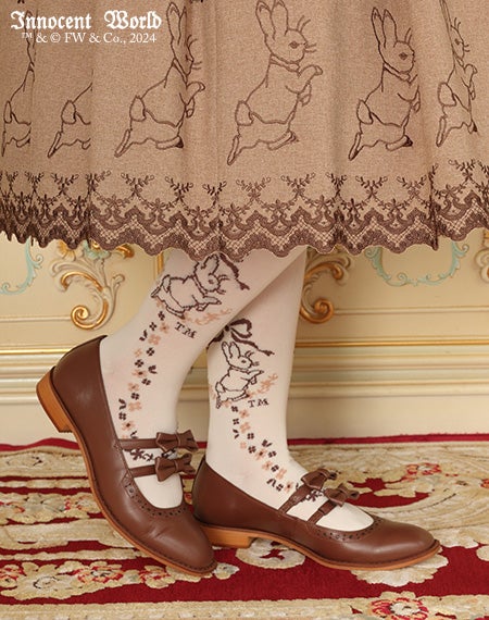 ピーターラビットTM小花オーバーニー