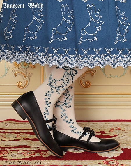 ピーターラビットTM小花オーバーニー