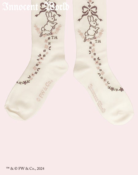 ピーターラビットTM小花オーバーニー