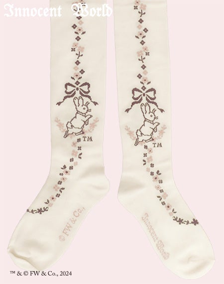 ピーターラビットTM小花オーバーニー