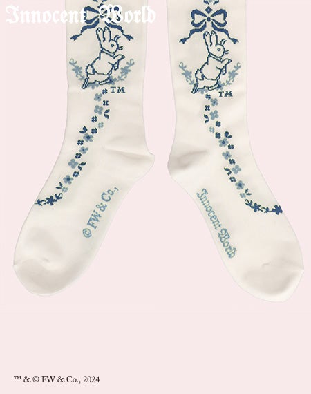 ピーターラビットTM小花オーバーニー