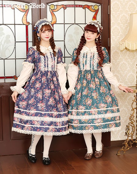 薔薇と苺のドールワンピース