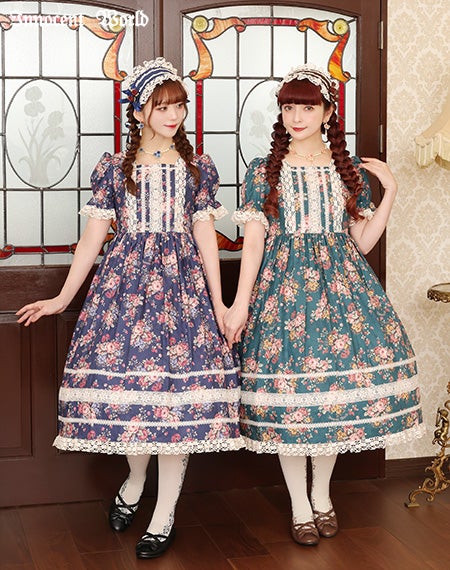 薔薇と苺のドールワンピース