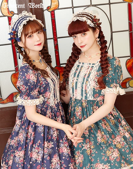 薔薇と苺のドールワンピース