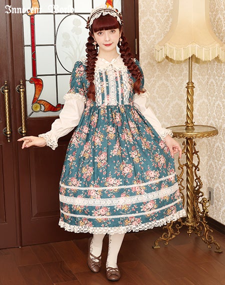 薔薇と苺のドールワンピース