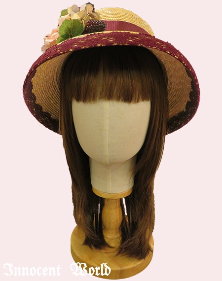 コサージュ付カサブランカハット